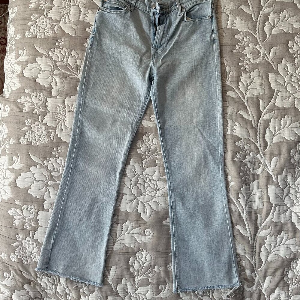 7 For All Mankind High-Waist Slim Kick Flare Jeans - Size 26